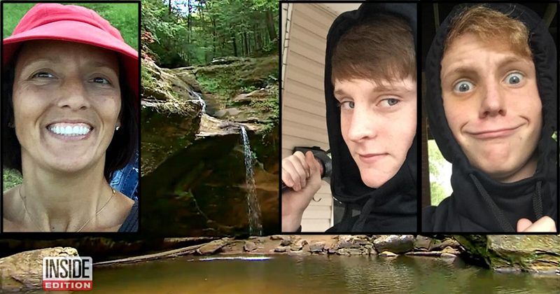 Teens Push Massive Log Off Cliff, Didn’t See Photographer At The Bottom