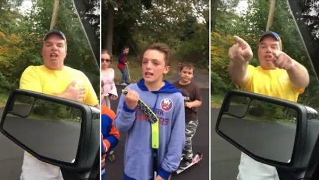 Dominick Lobifaro Man And His Young Son Harass Hunter In Tearful Profanity Laced Video