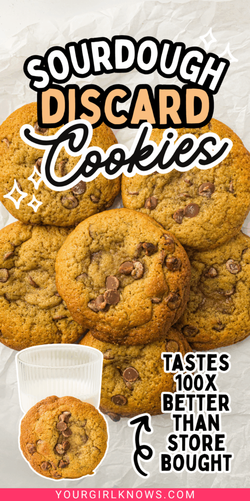Soft & Chewy Sourdough Chocolate Chip Cookies Using Sourdough Discard