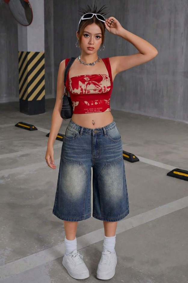 26 Jorts Outfits That Feel Effortless, Casual, and Just the Right Amount of Cool