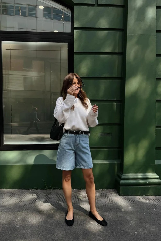 26 Jorts Outfits That Feel Effortless, Casual, and Just the Right Amount of Cool