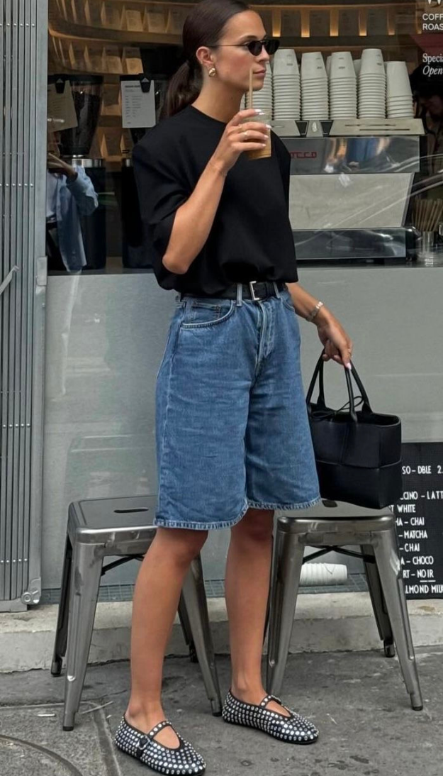26 Jorts Outfits That Feel Effortless, Casual, and Just the Right Amount of Cool