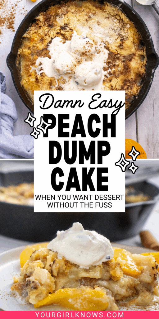 Skillet Peach Dump Cake That’s Buttery, Golden, and Ridiculously Easy to Make