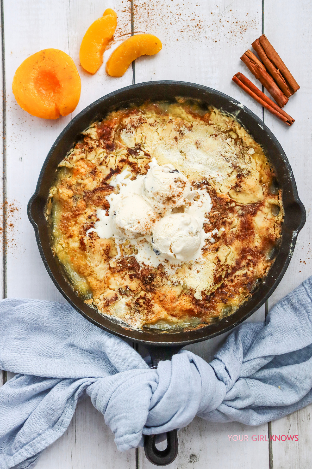 Skillet Peach Dump Cake That’s Buttery, Golden, and Ridiculously Easy to Make