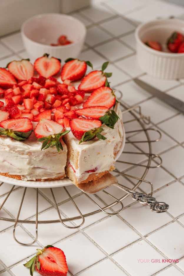 The Most Beautiful Strawberry Shortcake Layer Cake You'll Ever Make at Home
