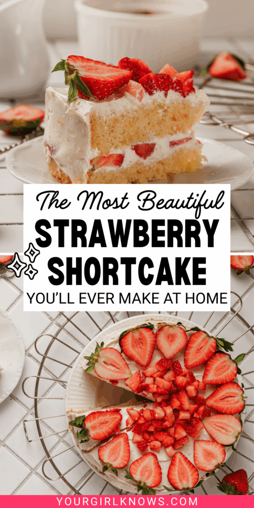The Most Beautiful Strawberry Shortcake Layer Cake You'll Ever Make at Home