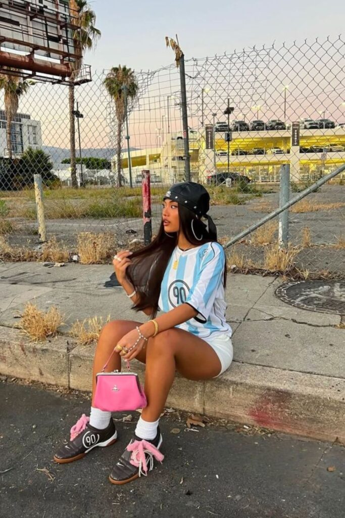 argentina pride with athletic shorts