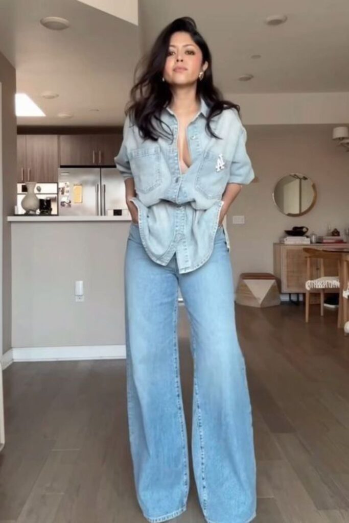 Denim on Denim Outfits Are Back and This List Proves It Was Never a Mistake double-denim lounge