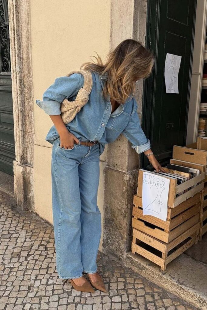 Denim on Denim Outfits Are Back and This List Proves It Was Never a Mistake monochrome canadian tuxedo