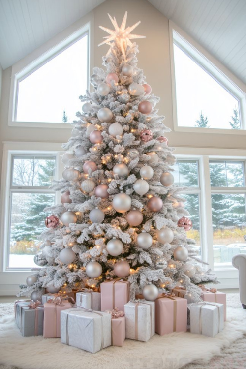 The 12 White Christmas Trees That Turn Your Home Into a Snowy Fairytale The 12 White Christmas Trees That Turn Your Home Into a Snowy Fairytale