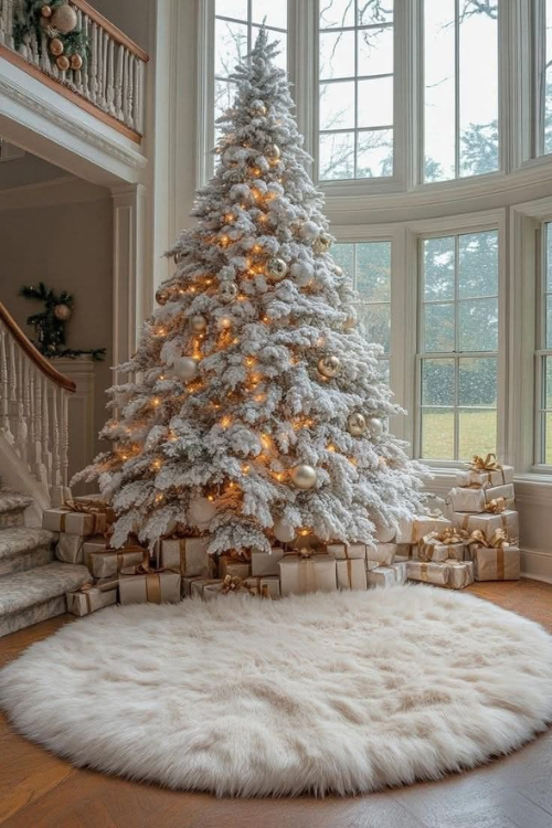 The 12 White Christmas Trees That Turn Your Home Into a Snowy Fairytale The 12 White Christmas Trees That Turn Your Home Into a Snowy Fairytale
