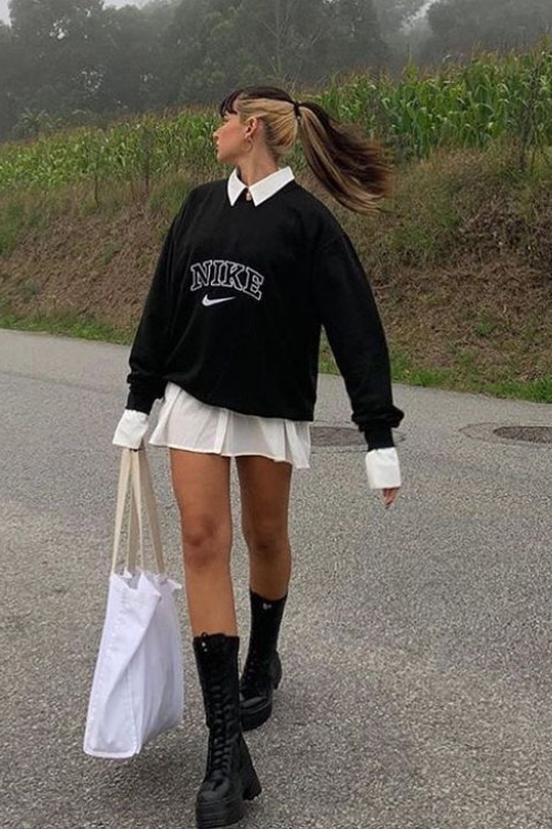 15 Hoodie and Skirt Outfits So Cute You’ll Want to Live in Them