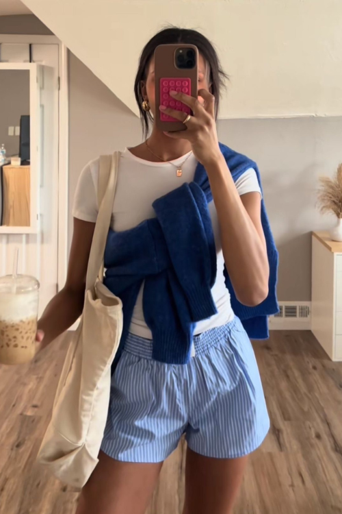 31 Cute Boxer Shorts Outfits Every Cool Girl Is Pinning Right Now