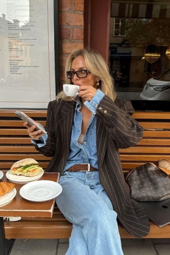 Denim on Denim Outfits Are Back and This List Proves It Was Never a Mistake texture mix
