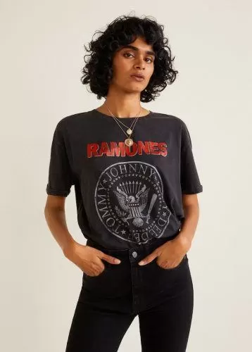 Vintage Ramones Tee with Black Jeans