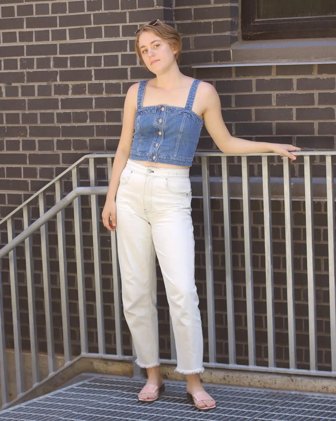 10 4th of July Outfit Ideas That Don't Look Costume-y Fourth of July Double Denim Outfit
