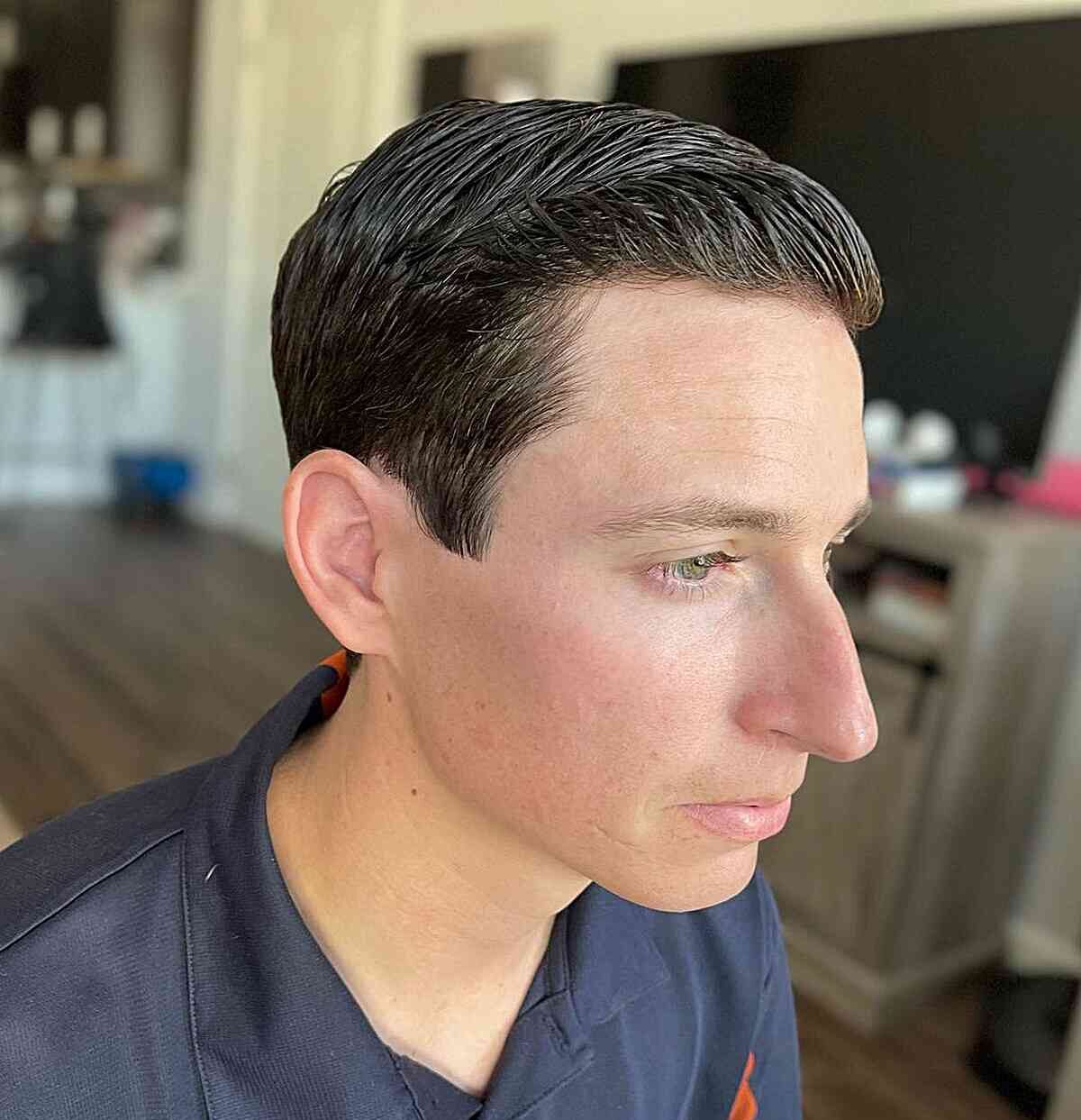 Blackest Brown Hair Color for a Man