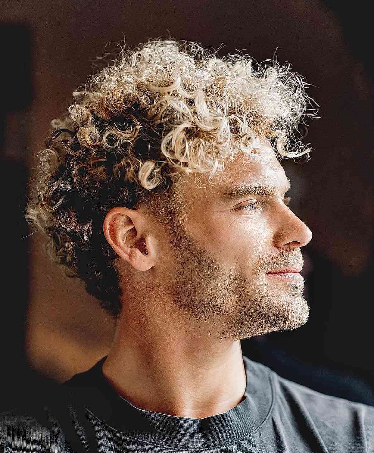 Handsome Blonde Curls for Men
