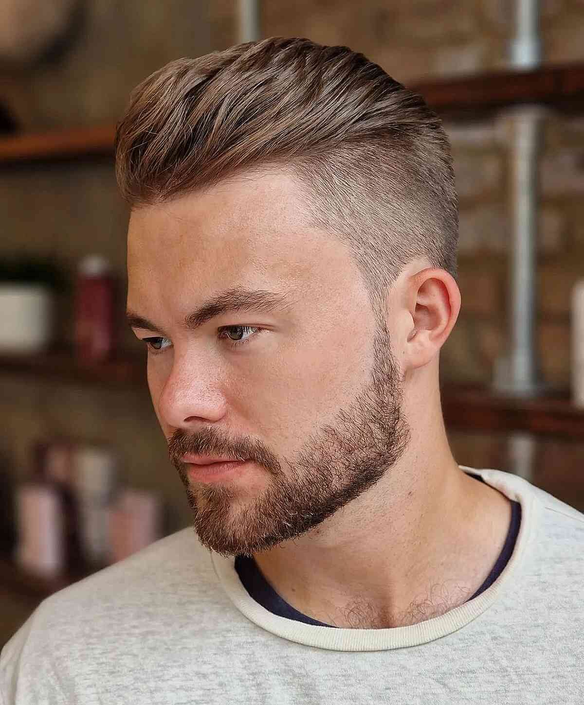 Yummy Chocolate Brown Hair Color for a Man