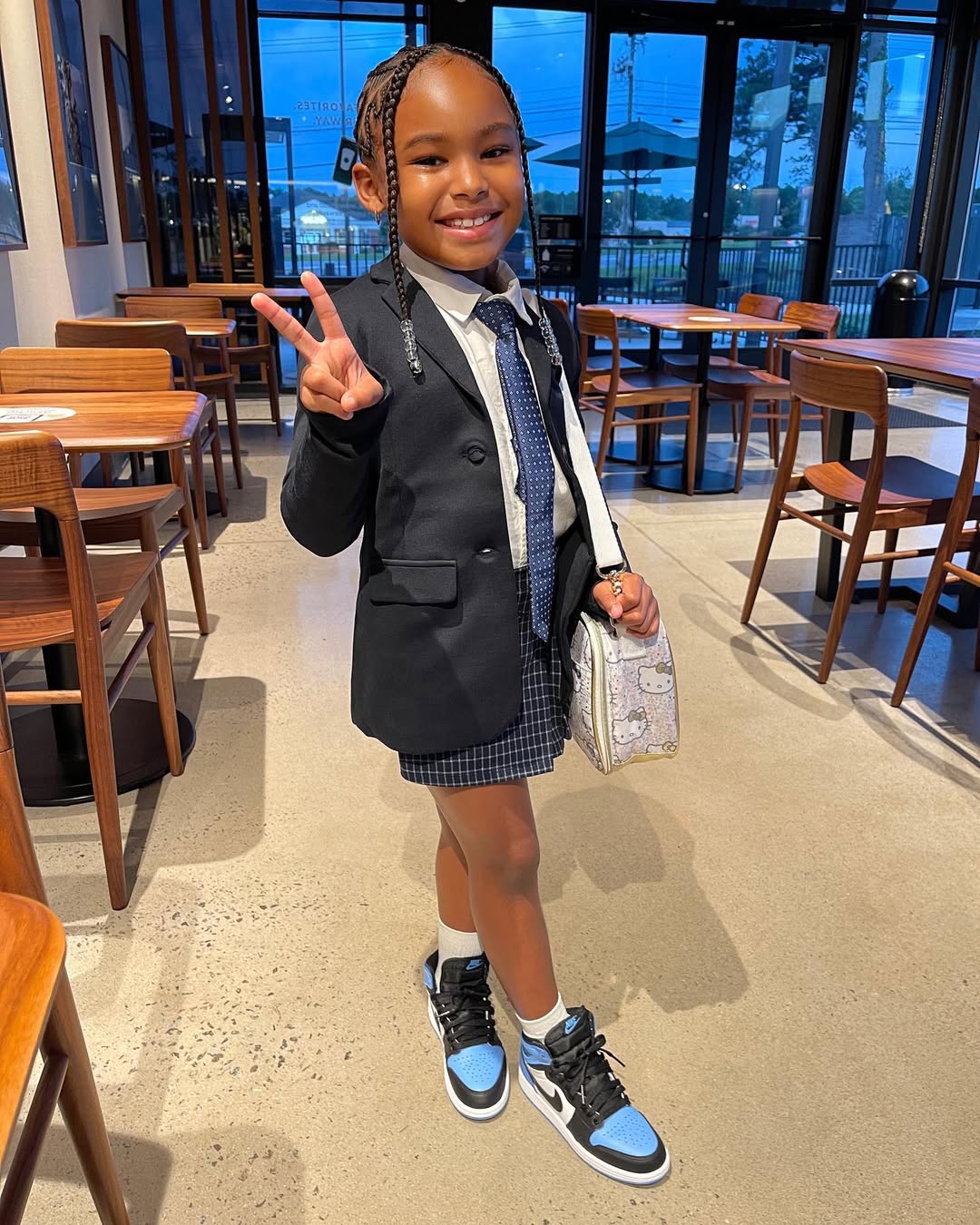 Preppy Blazer And Kilt School Outfit