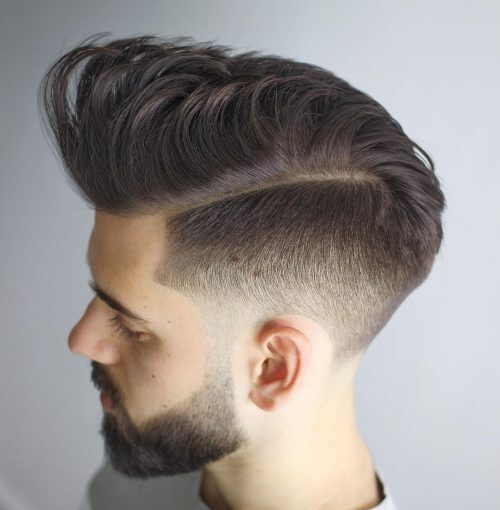Short Sides Long Top Fade for Men's Hair