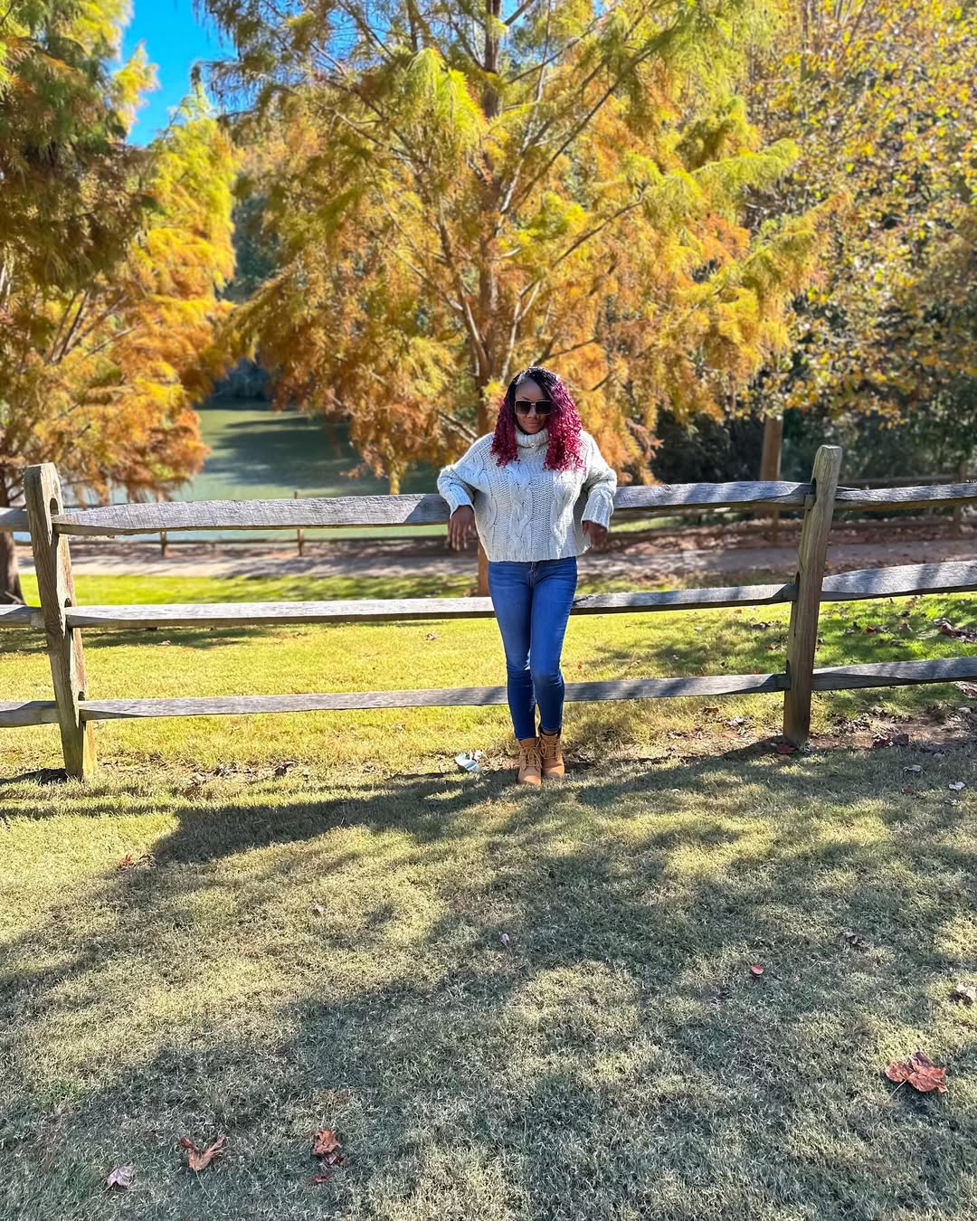 Cozy Cable Knit Jeans And Boots Autumn Style