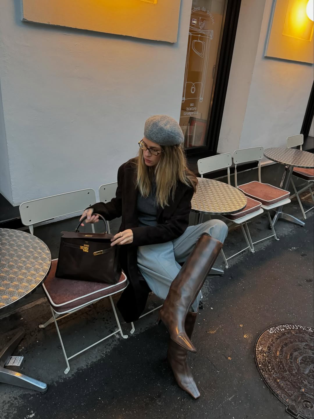 Chic Parisian Fall Ensemble With Knee-High Boots