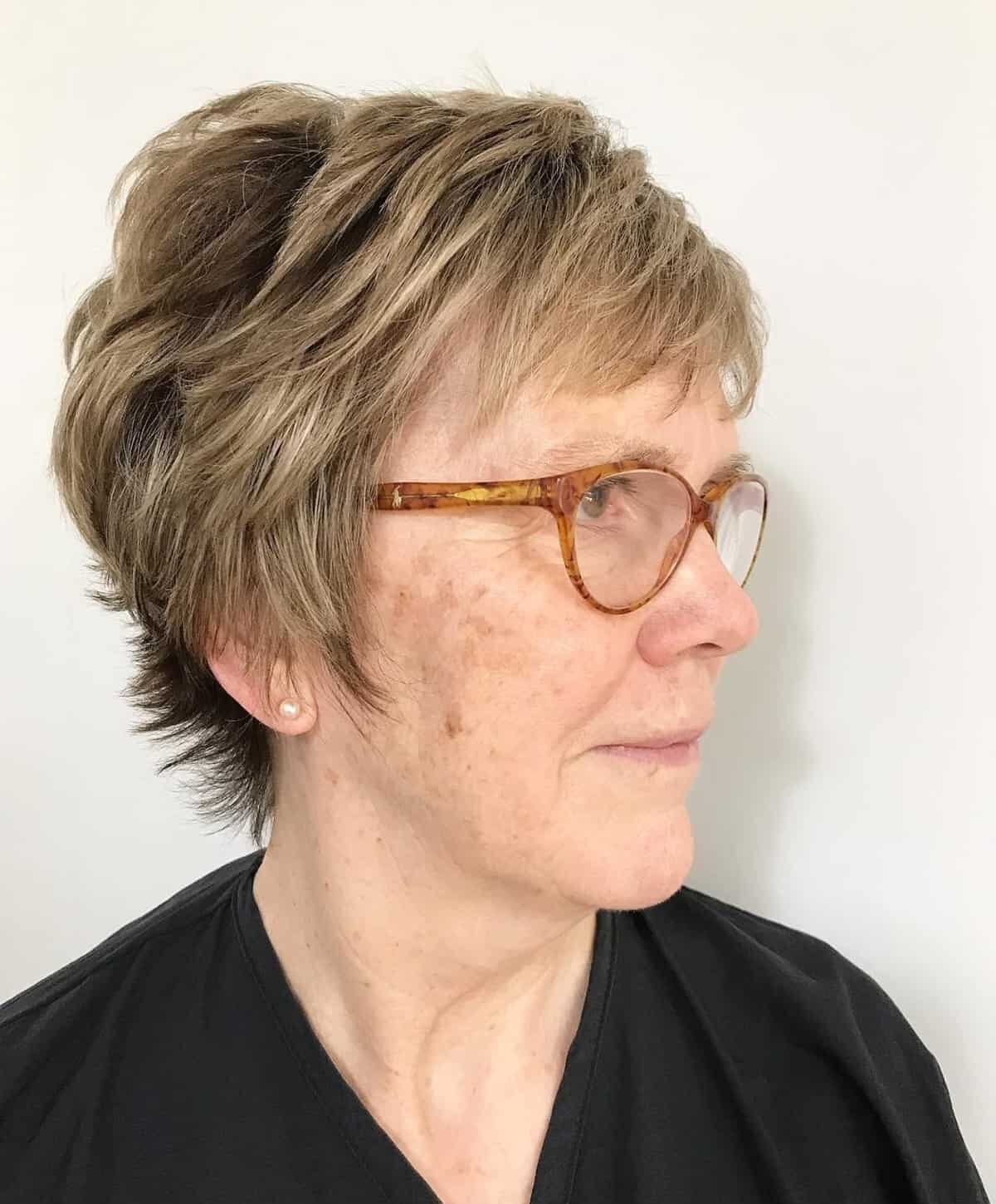 Pixie Haircut for Senior Women with Small Frames