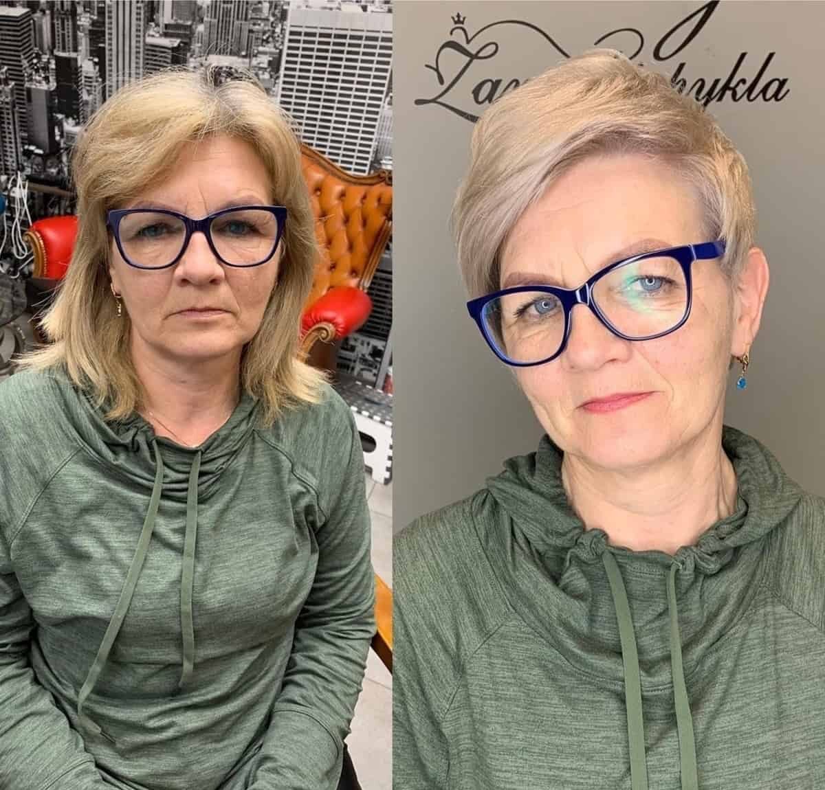 Very Short Pixie for Women in Their 70s