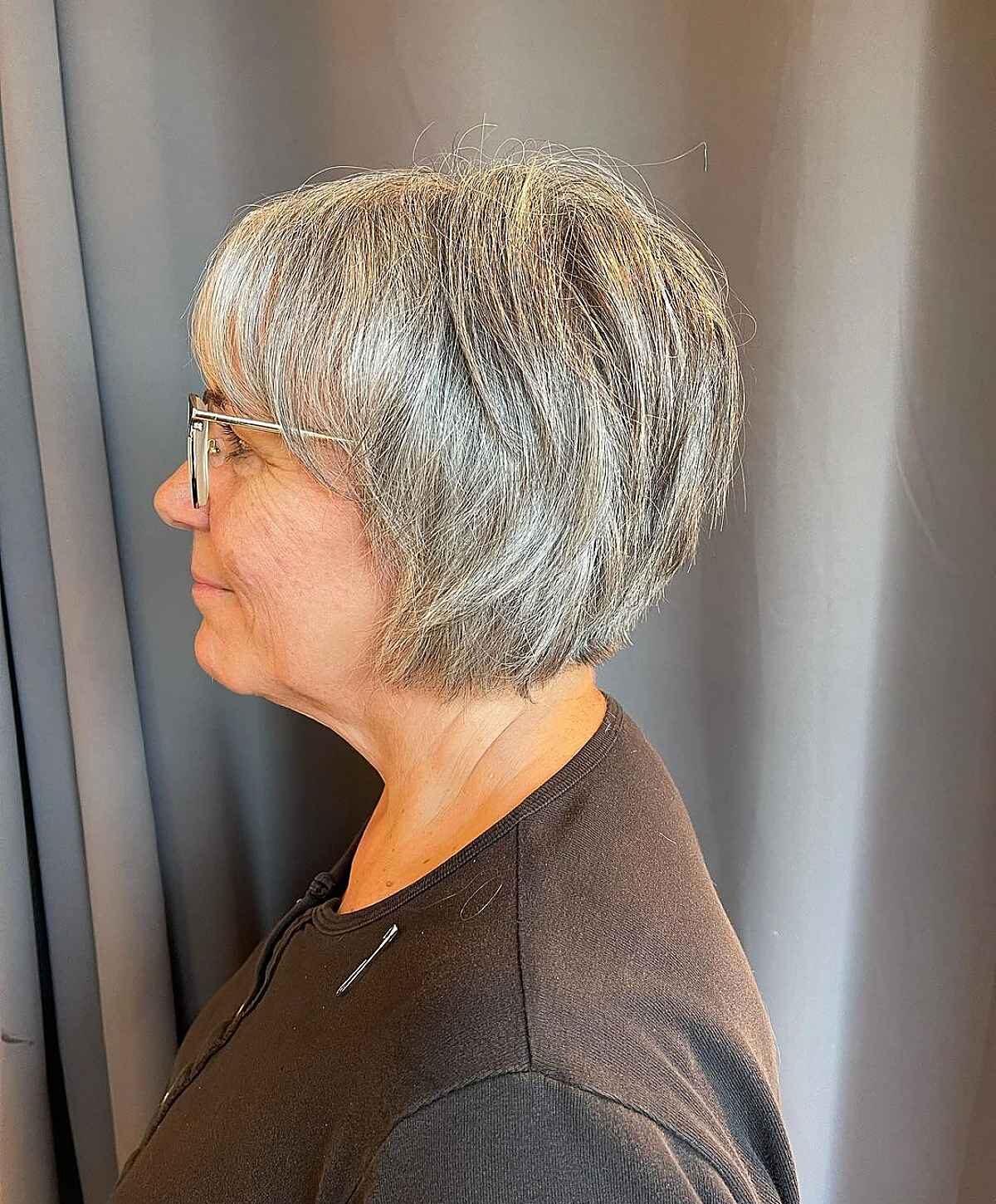 Gray Pixie Bob for Edgy 70-Year-Olds