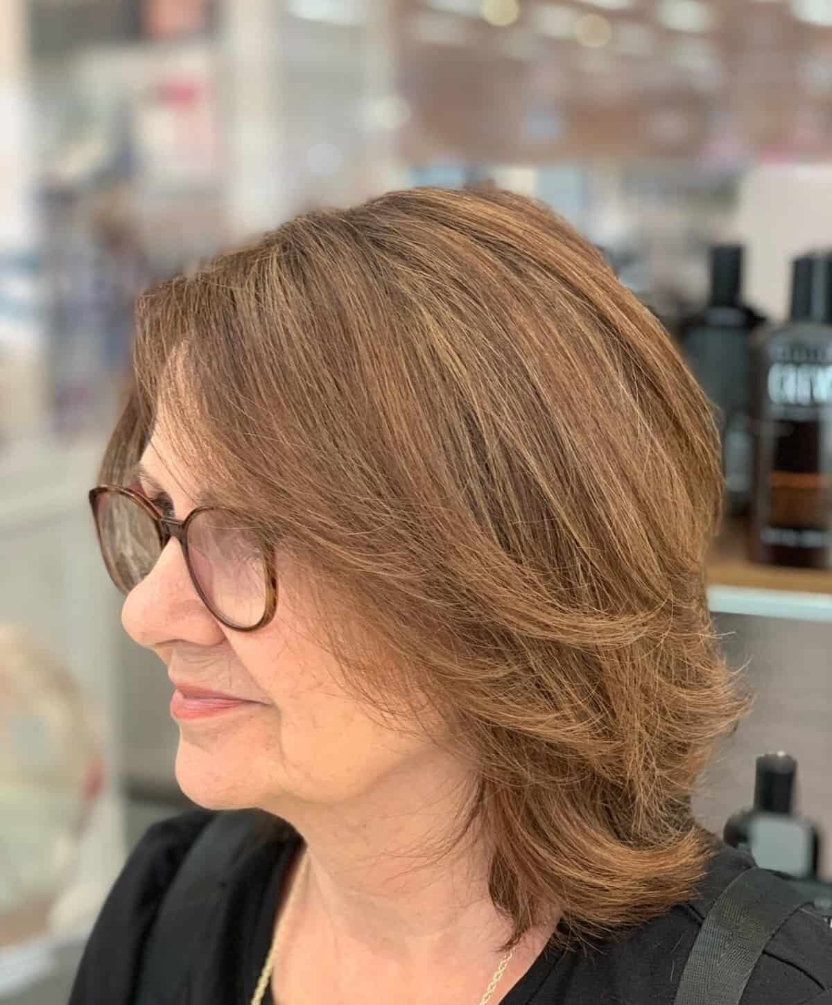Timeless Medium-Length Cut for Women Over 70