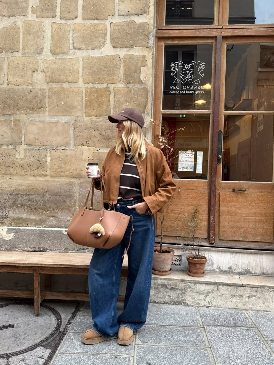Chic Parisian Fall Coffee Run Outfit