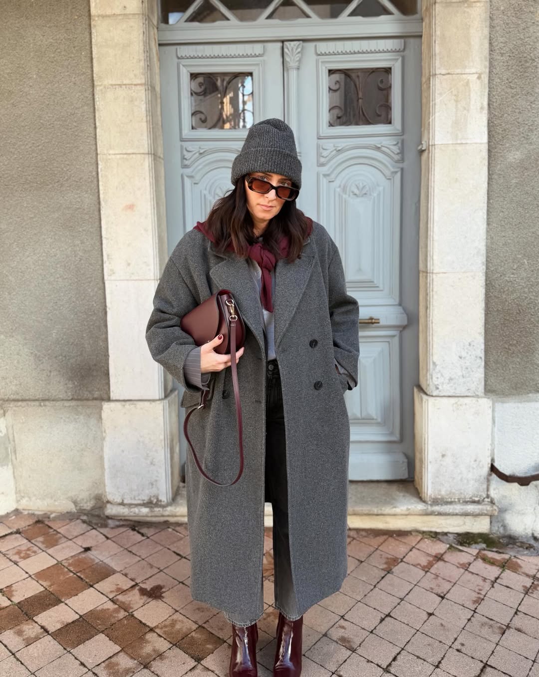 Chic Monochrome Maxi Coat Outfit