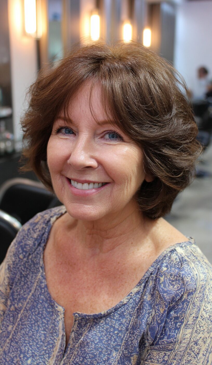 Textured Layered Shag Bob for Effortless Volume