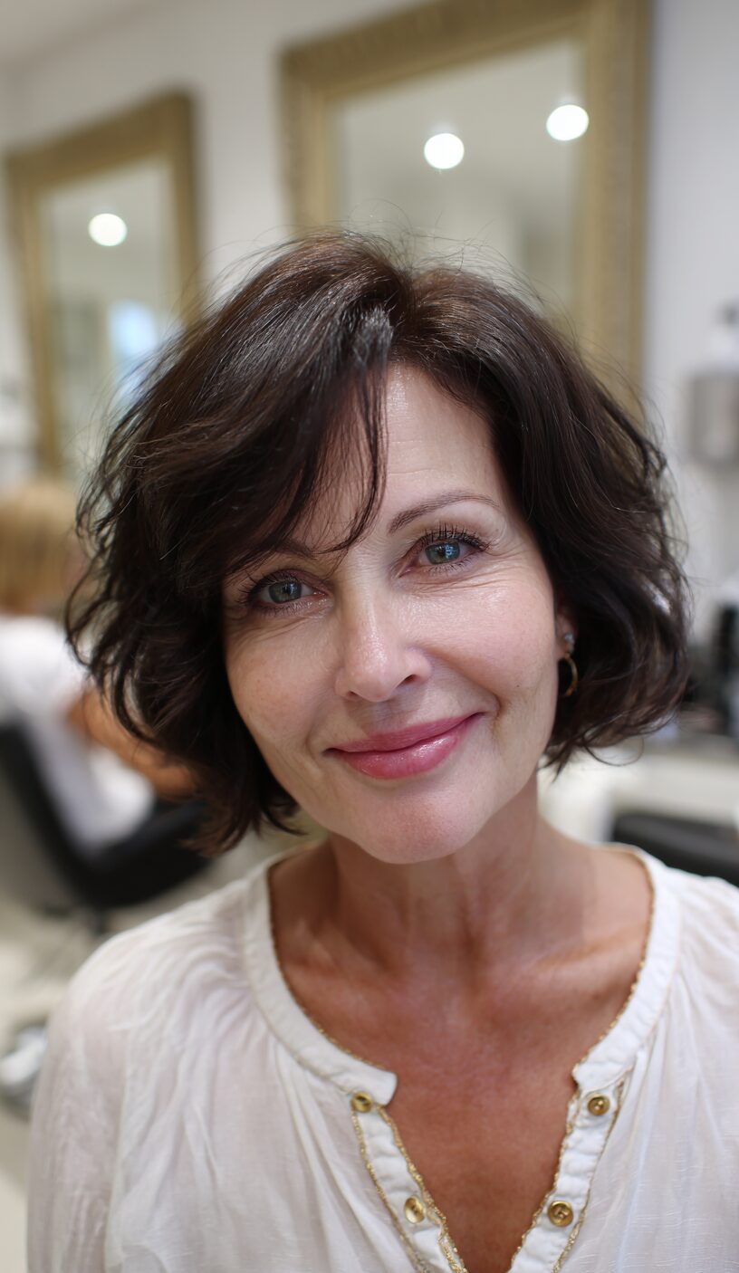 Modern Textured Shag Bob for Effortless Style
