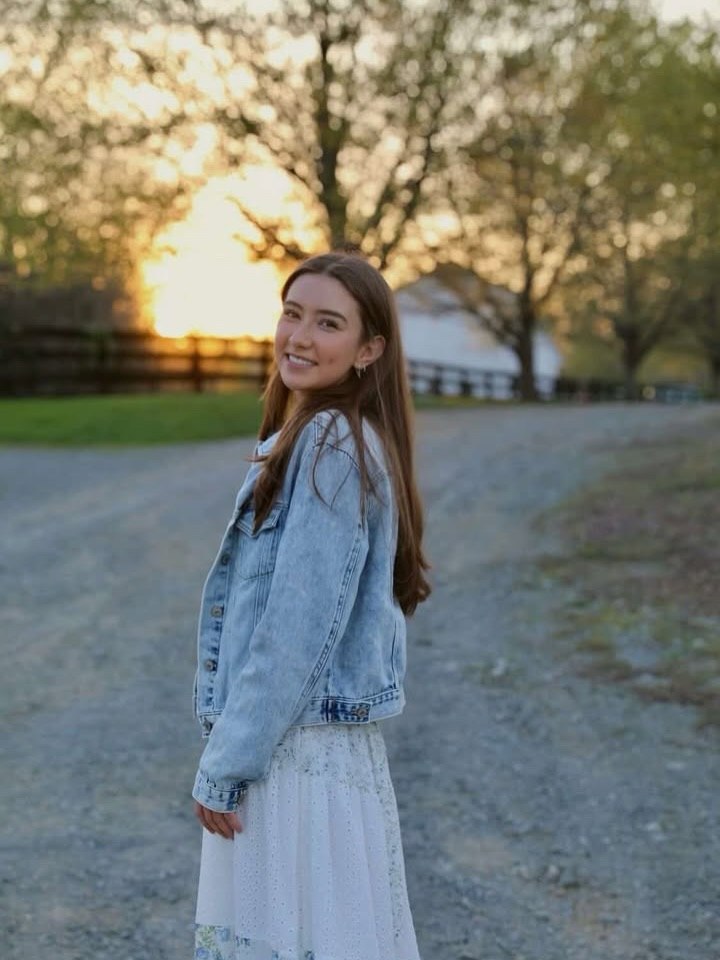 Denim Jacket Over Floral Maxi Dress