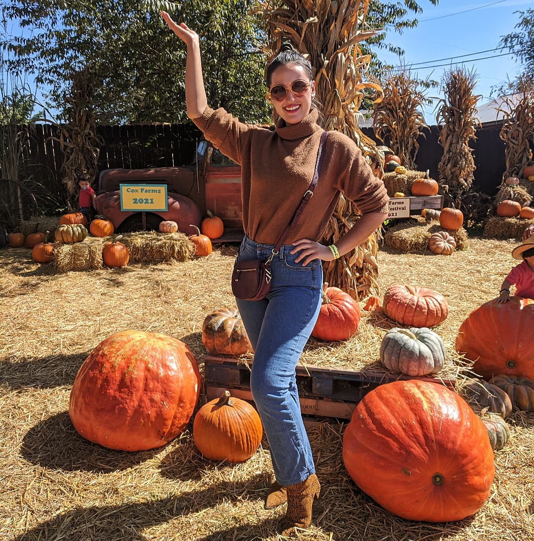Cozy Knit And Denim Fall Festival Look