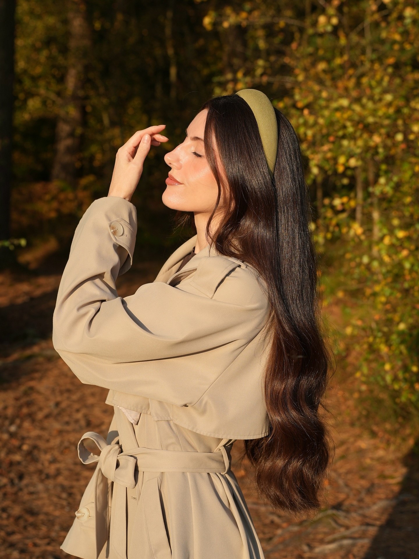 Chocolate Brunette Waves With Padded Headband