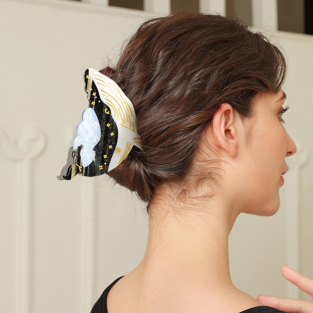 Chic Butterfly Claw Clip Low Bun