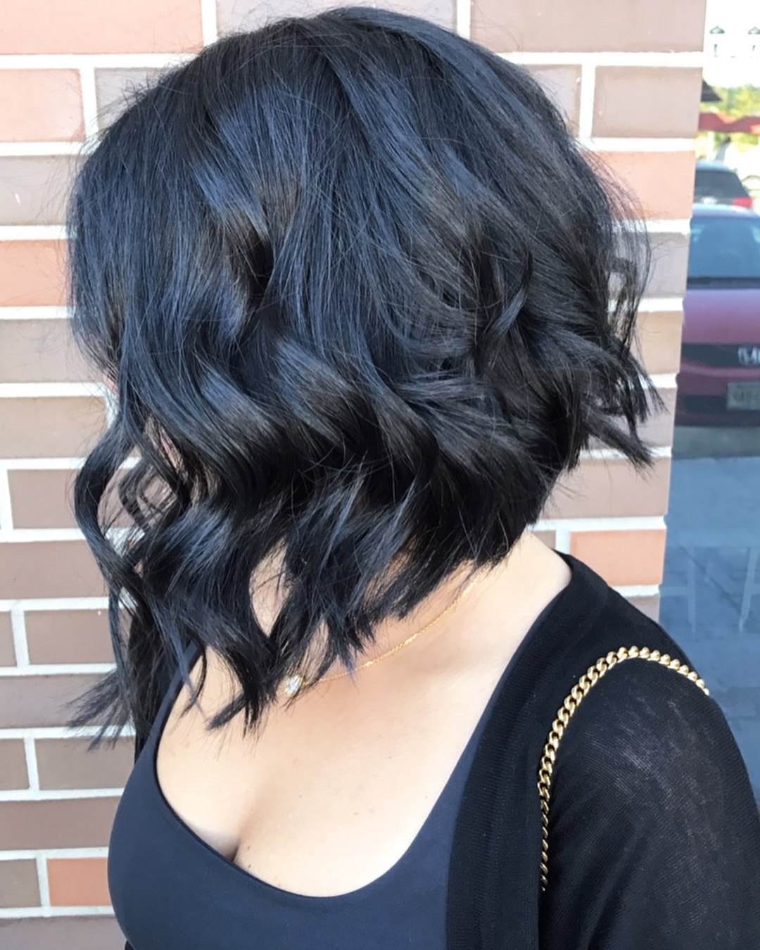 Chic Layered Bob With Textured Waves