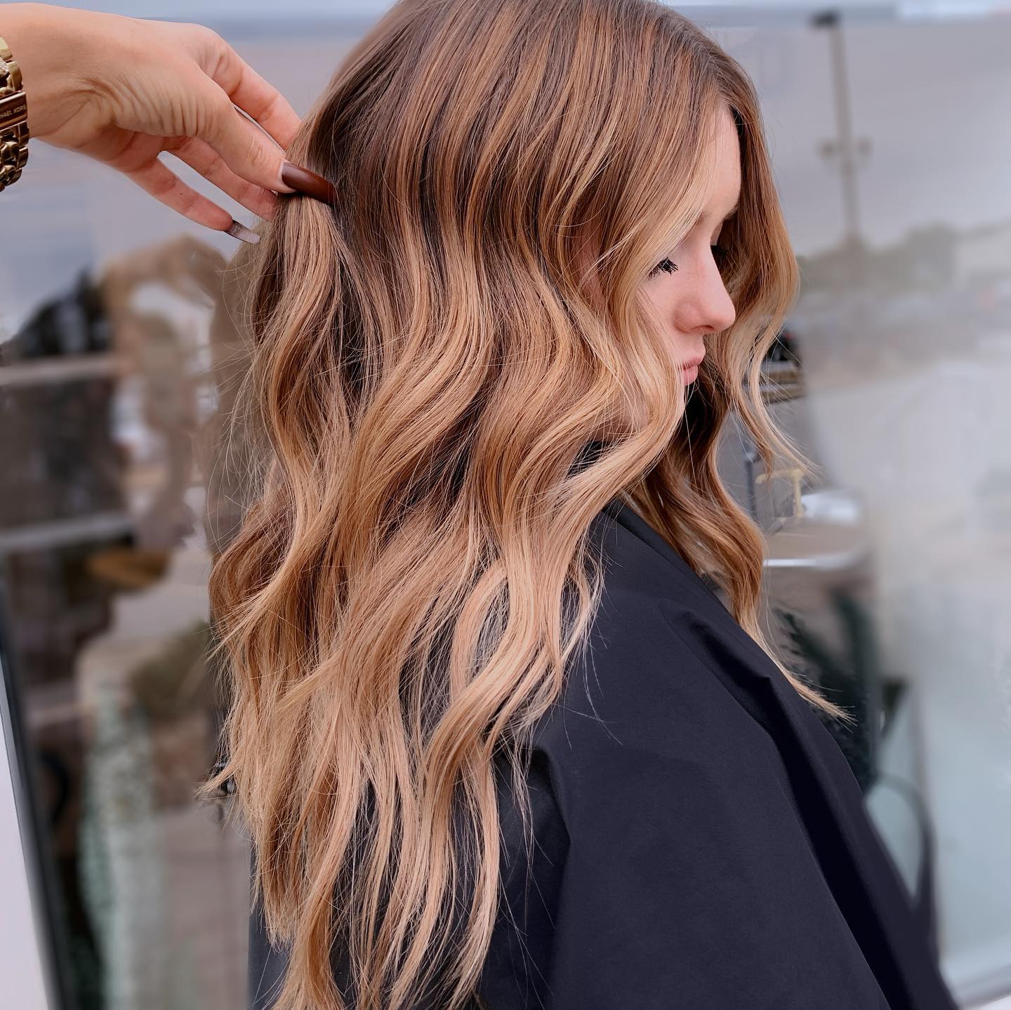 Warm Toasted Balayage For Brunettes