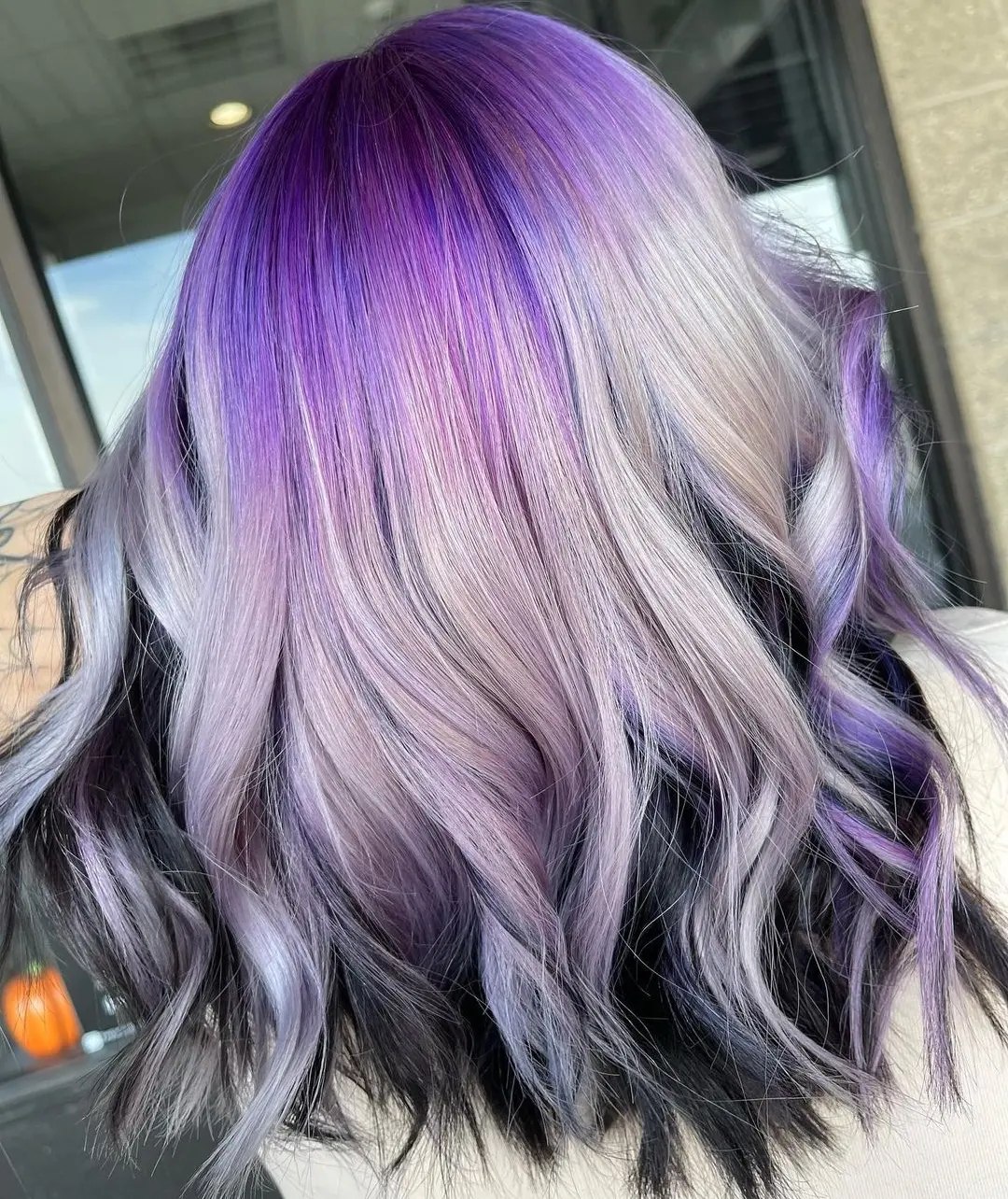 Amethyst And Silver Pastel Melt Waves