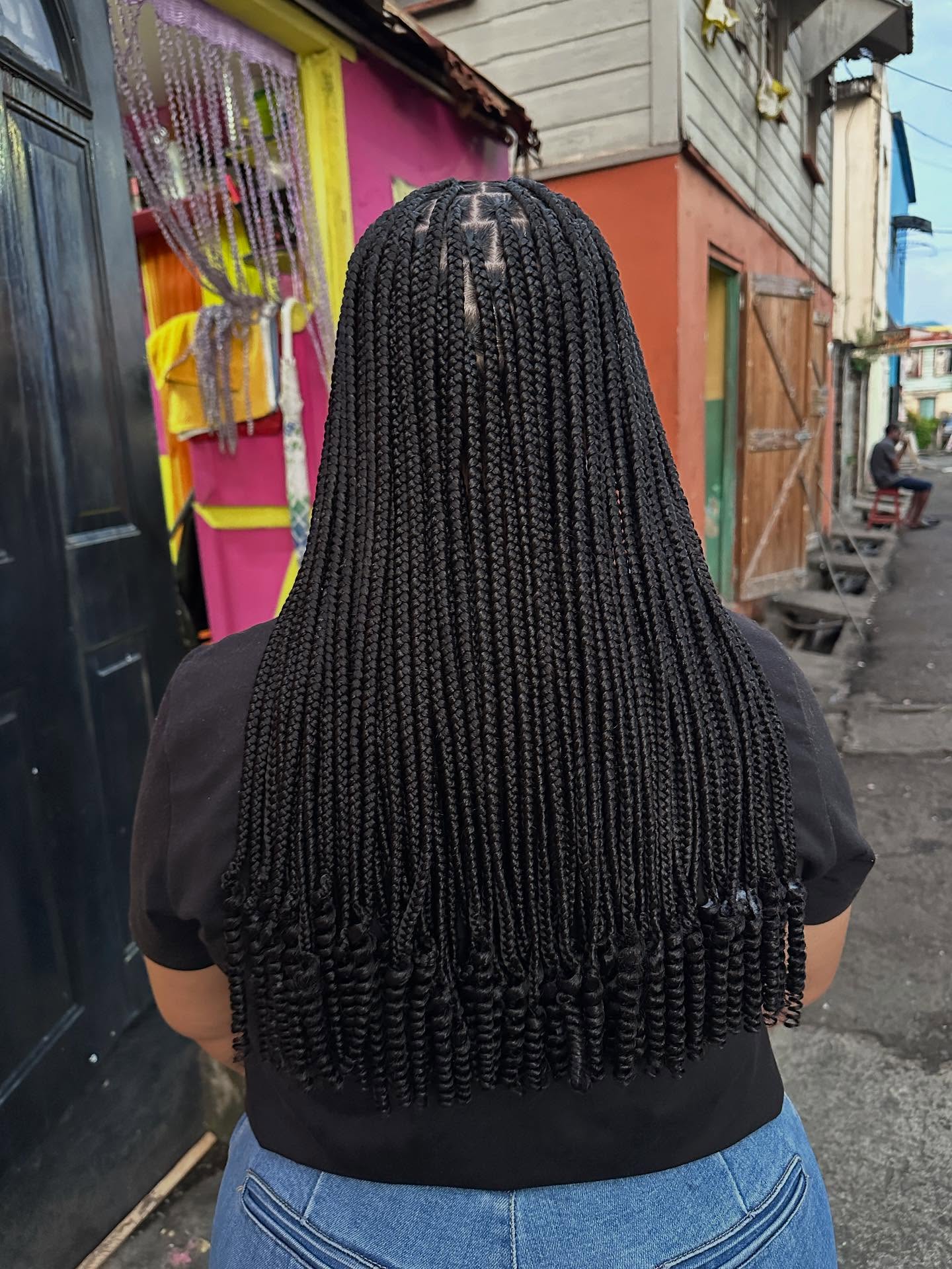Tidal Wave Micro Braids With Curly Ends