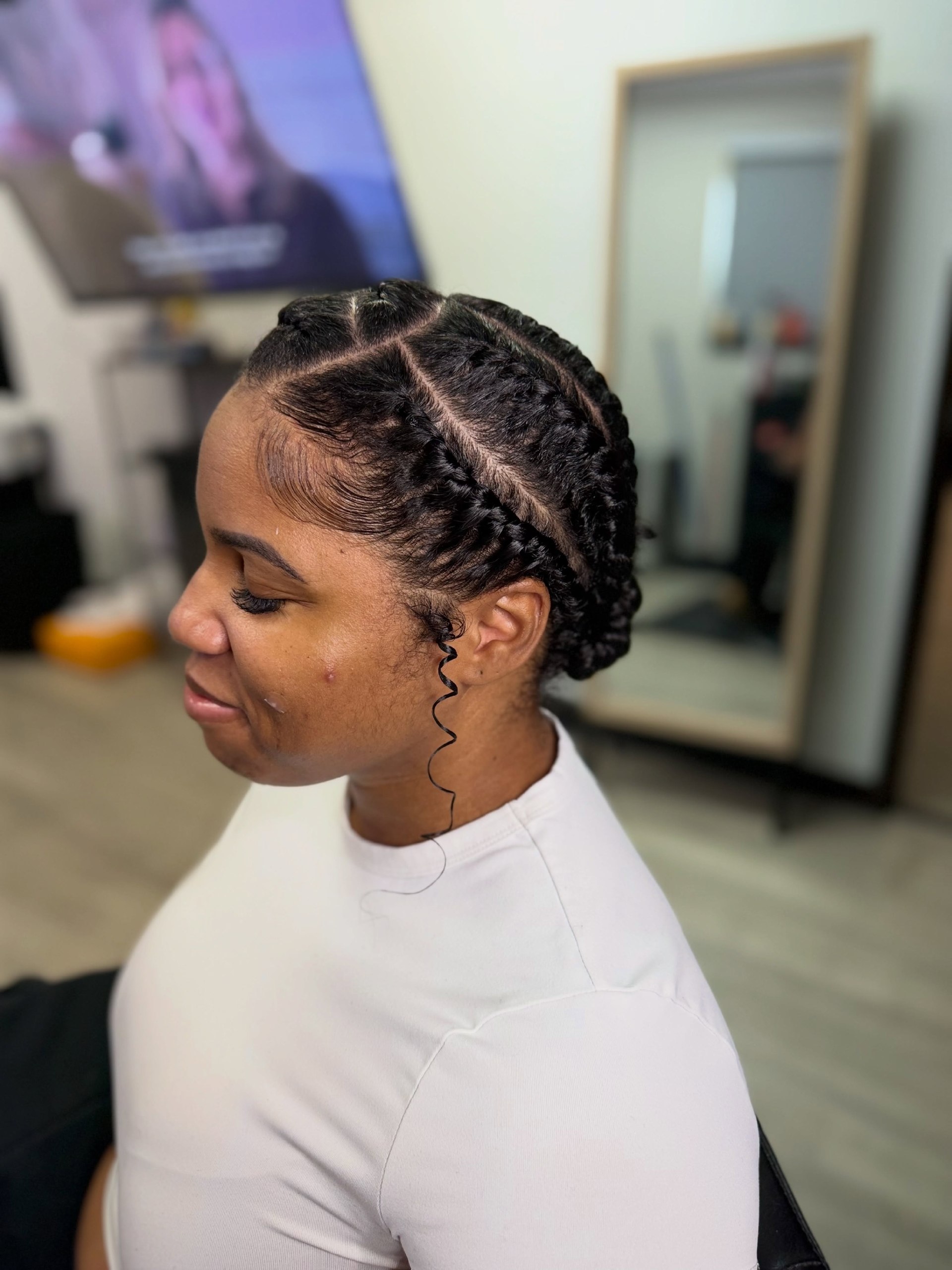 Elegant Plaited Updo With Defined Edges