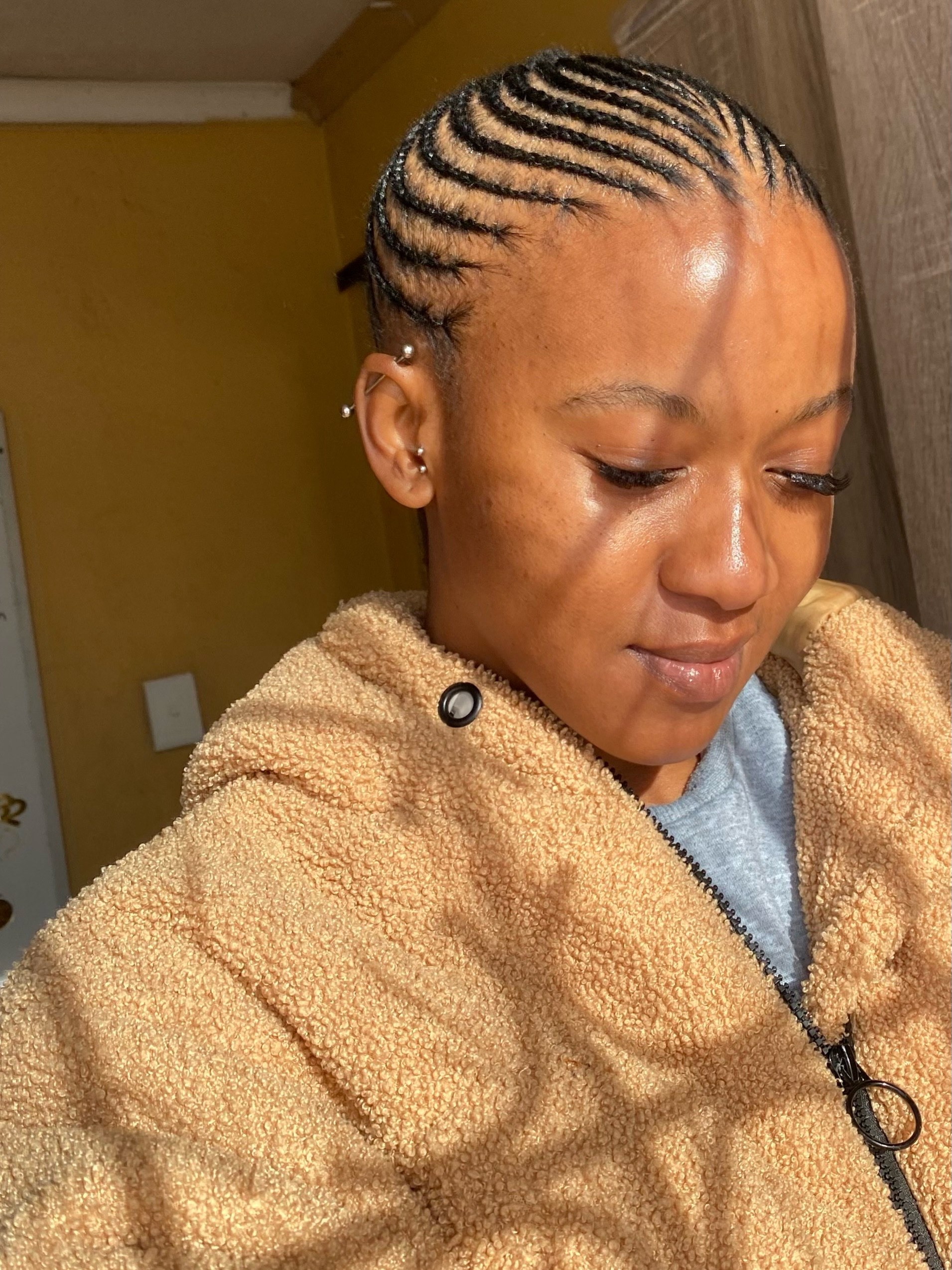 Sleek Cornrows With Defined Edges