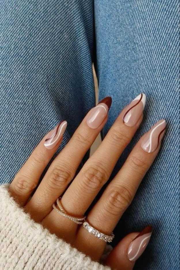 22 Fall French Nails So Pretty, You’ll Skip Solid Colors This Season 22 Fall French Nails So Pretty, You’ll Skip Solid Colors This Season