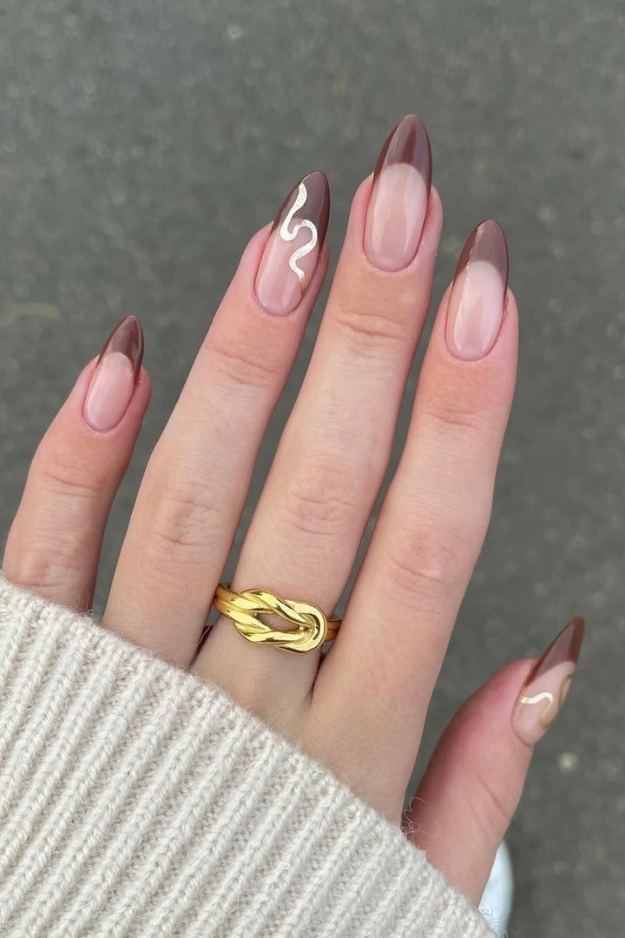 22 Fall French Nails So Pretty, You’ll Skip Solid Colors This Season 22 Fall French Nails So Pretty, You’ll Skip Solid Colors This Season