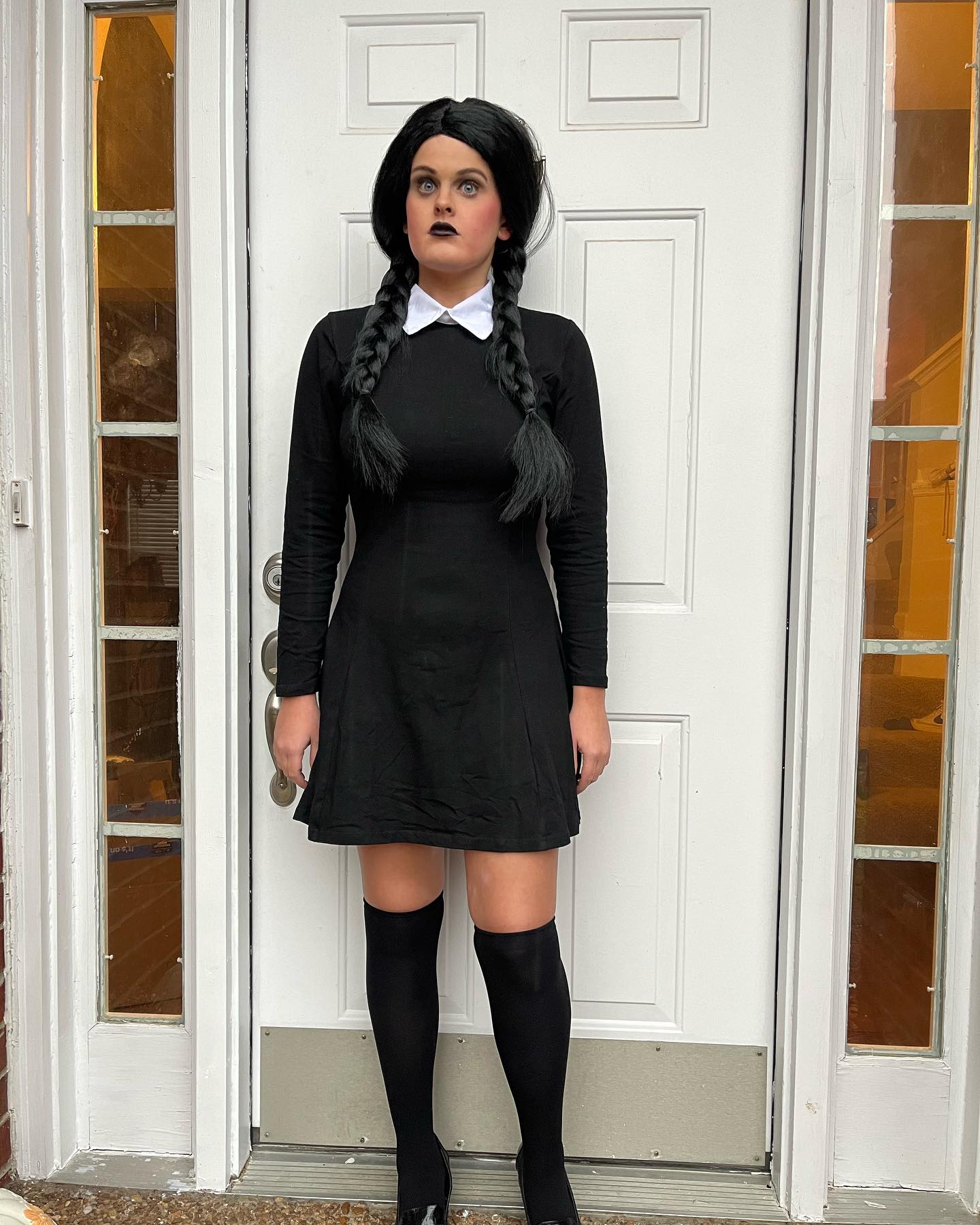 Gothic Doll Wednesday Addams Halloween Costume