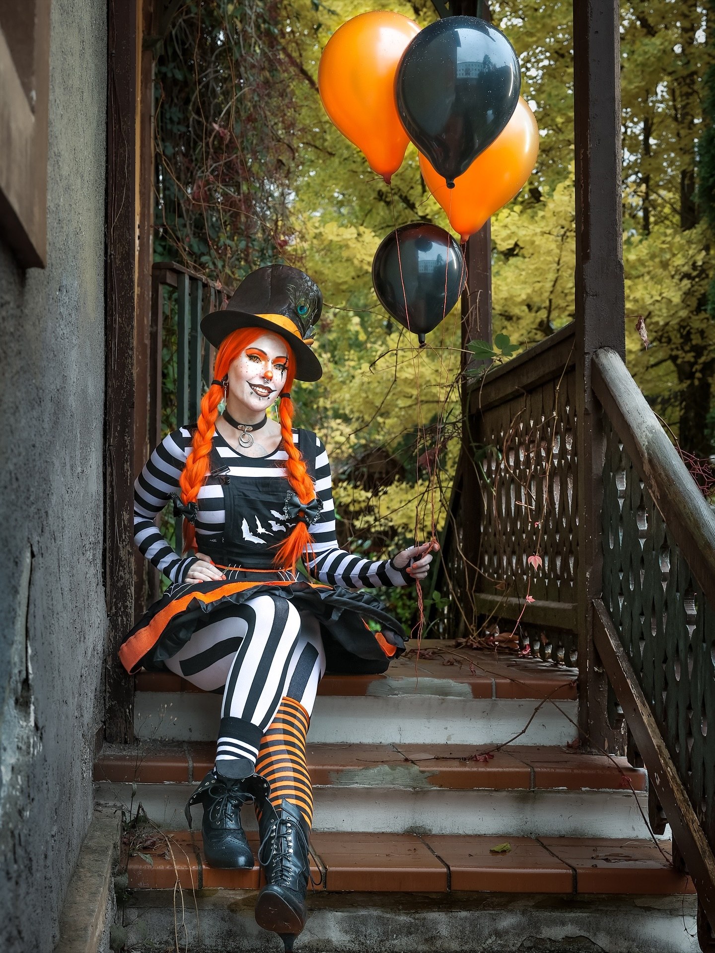 Spooky Clown Halloween Costume Idea