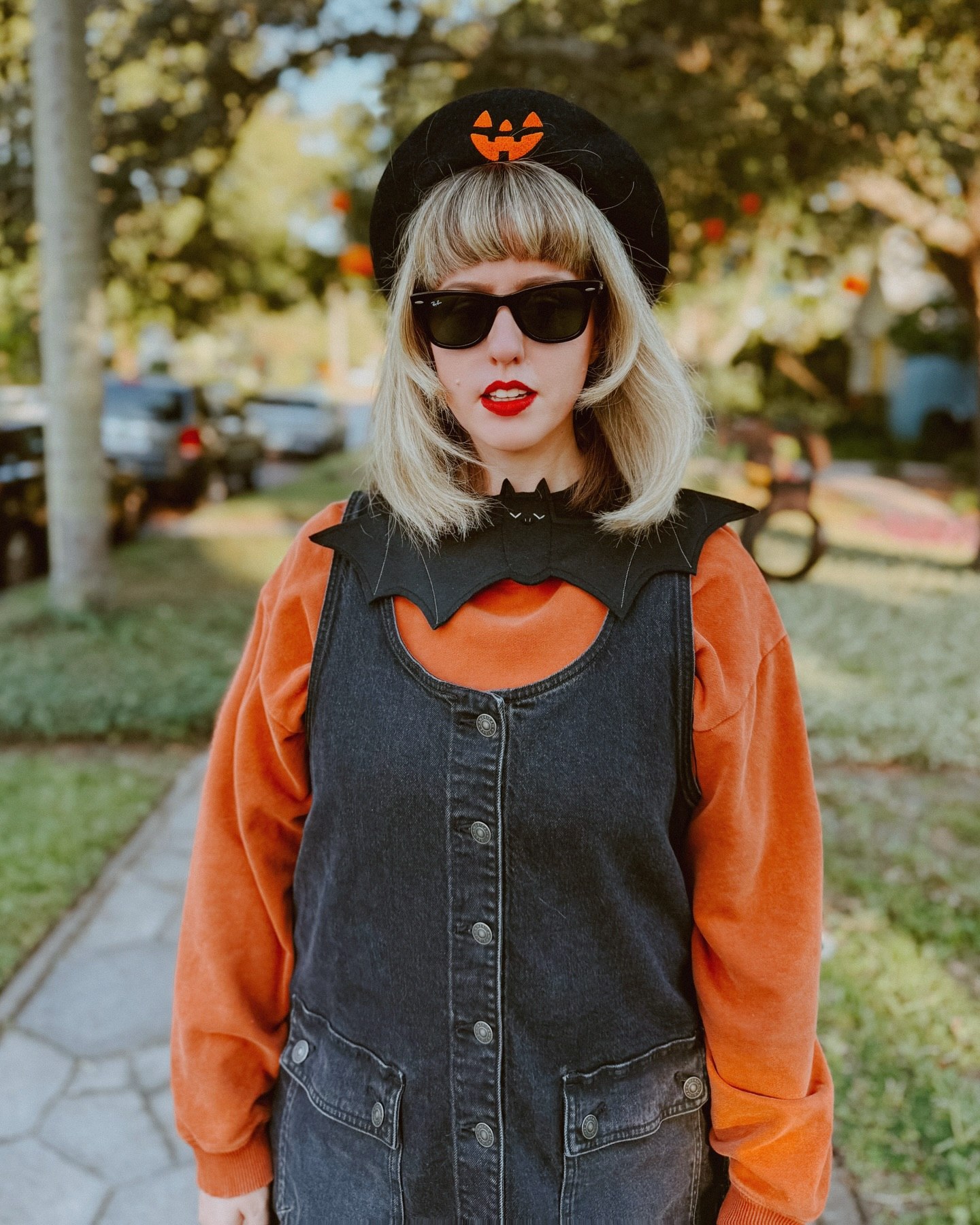 Pumpkin Patch Ready Denim Dress And Sweatshirt Combo